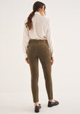 Kate-V smooth velvet pants VERDE ALGAROSSO CHIANTI Woman image number 4