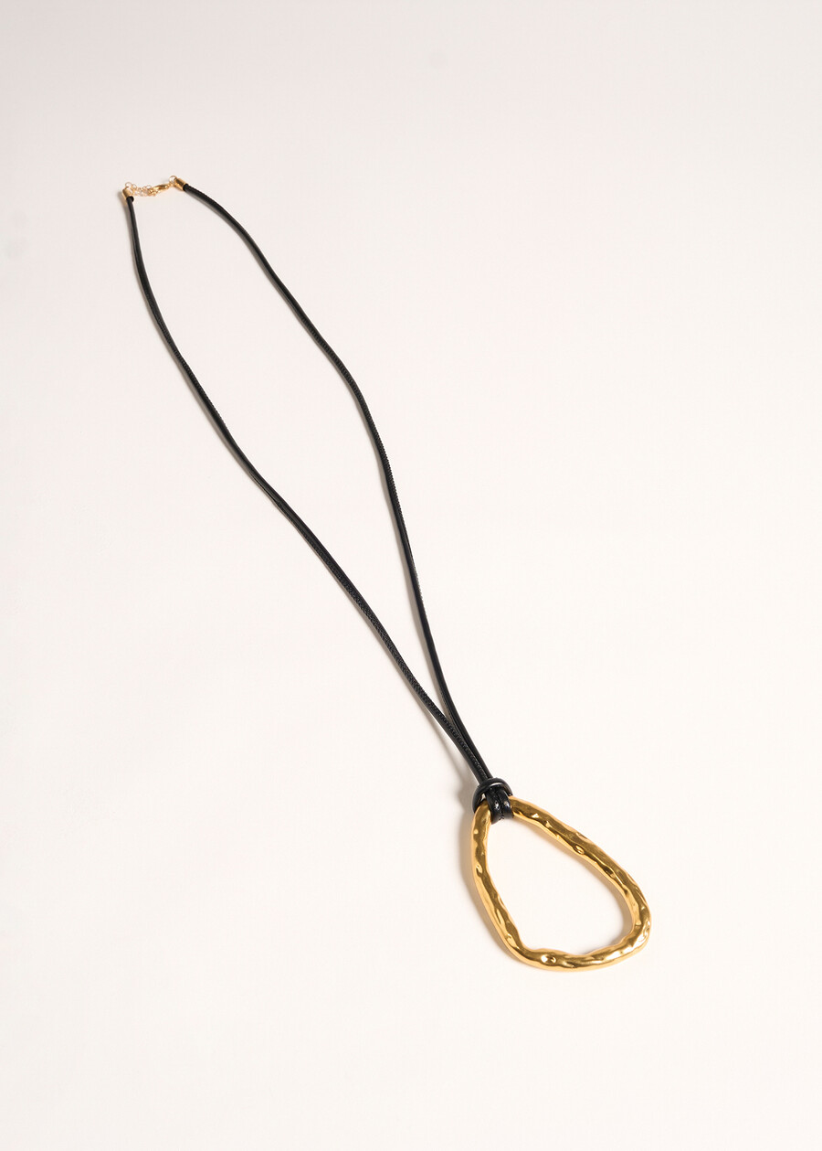 Giuliana tubular necklace NERO BLACK Woman , image number 2