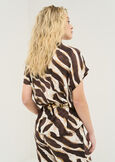 Camicia Cecil in rayon stampato MARRONE Donna immagine n. 3