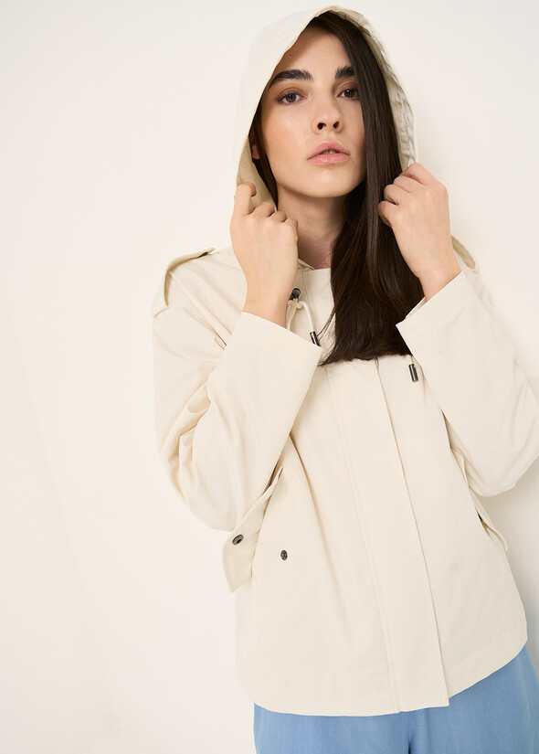 Goan technical short jacket BEIGE LATTE Woman null