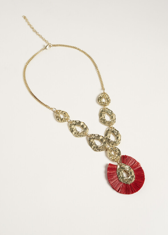 Gazania necklace with pendant ROSSO Woman null