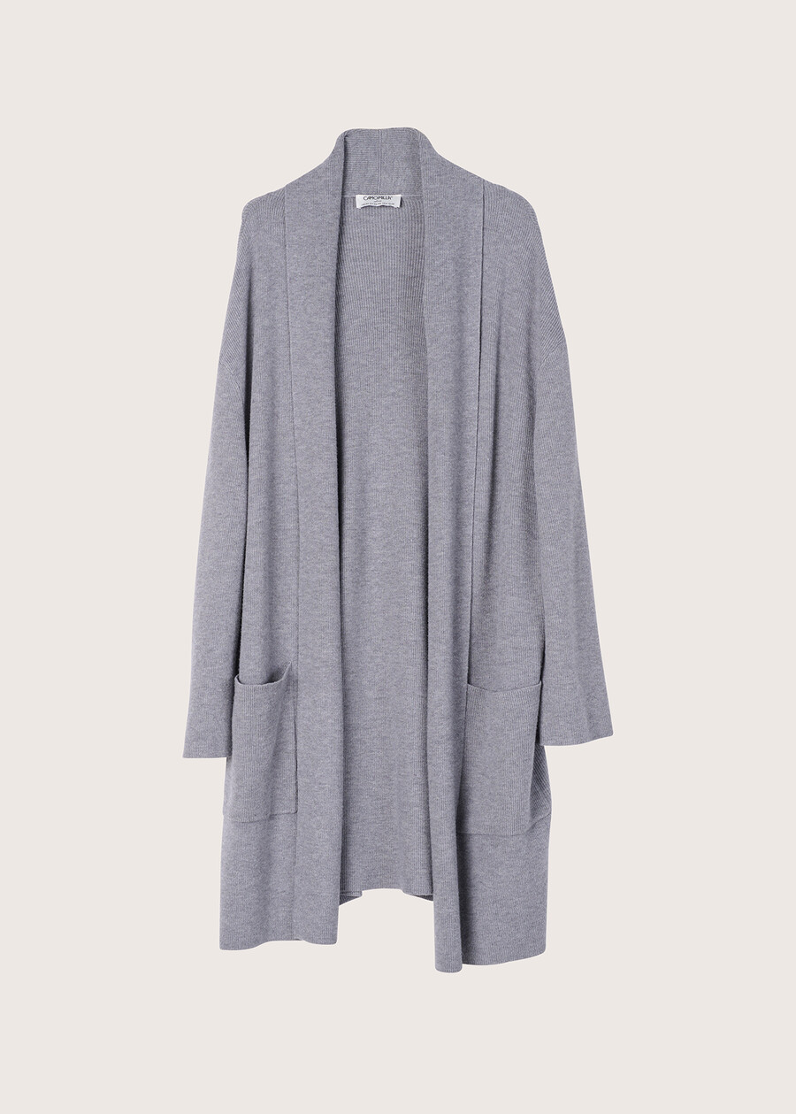 Cruuz oversize cardigan GRIGIO MEDIUM GREY Woman , image number 5