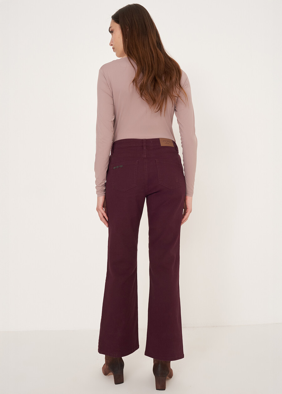 Jeans JacquelineJ-F svasati VIOLA VINACCIA Donna , immagine n. 4
