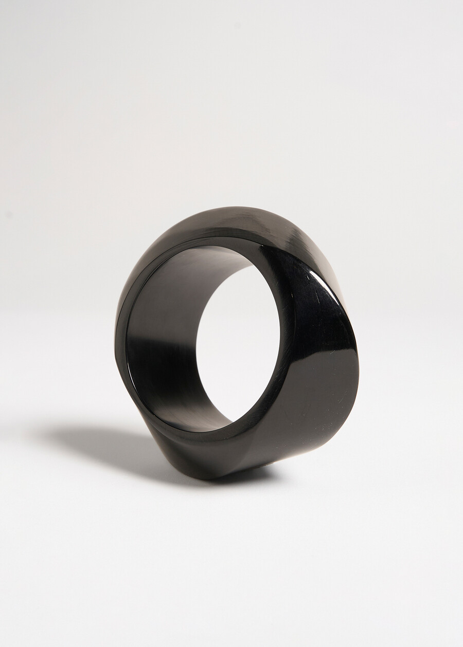 Gilly resin rigid bracelet NERO BLACKROSA PESCA Woman , image number 2