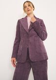Corduroy Velvet  Suit GRIGIO CENEREVIOLA PURPLE Woman image number 2