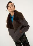 Giacca biker Gilbert in ecopelle MARRONE Donna immagine n. 1