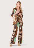 Carlo open shawl MARRONE CACAO Woman image number 4