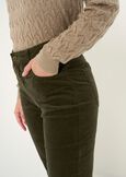 Pantaloni Cindy flare in velluto VERDEMARRONE Donna immagine n. 3