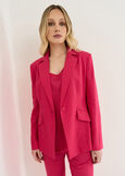Gennifer linen blend jacket BLUROSABIANCO WHITEROSA FUCSIA Woman image number 1