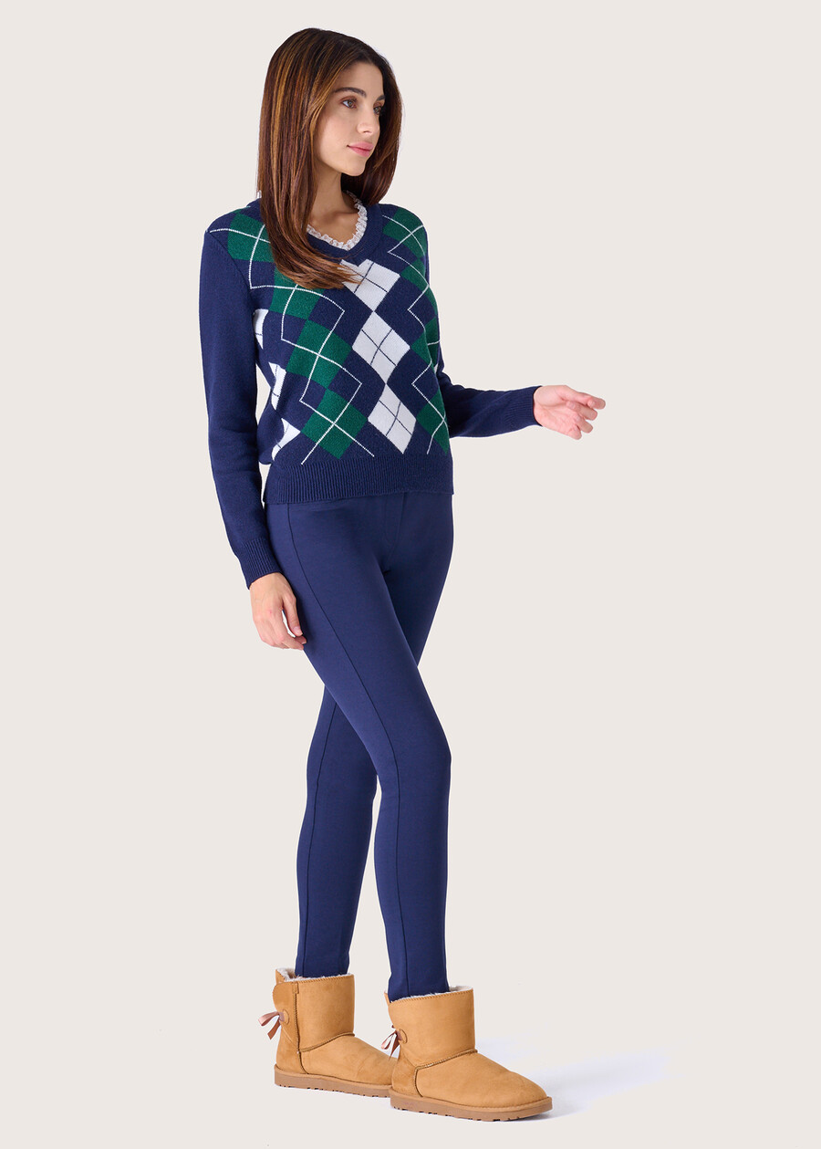 Pantalone Kelly in punto Milano BLU INCHIOSTRONERO Donna , immagine n. 1