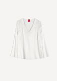 Blusa Beatrice con scollo a V NERO BLACKBIANCO WHITEBLU Donna immagine n. 7