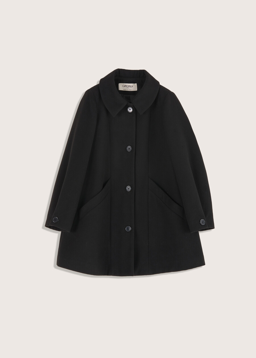 Cappotto in panno Sara NERO BLACK Donna , immagine n. 4
