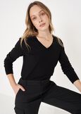 Marge cotton e silk jersey GRIGIO TORTORANERO BLACK Woman image number 1