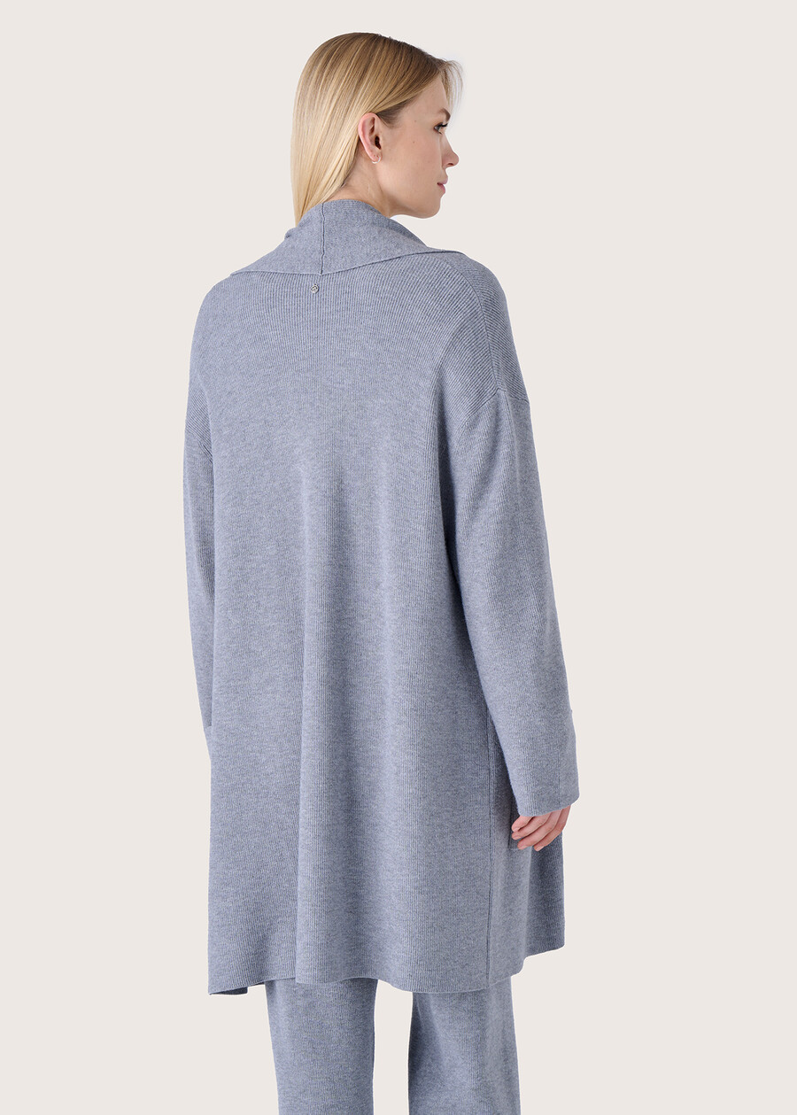 Cruuz oversize cardigan GRIGIO MEDIUM GREY Woman , image number 3