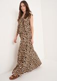 Tady Animal Print Top BEIGE Woman image number 3