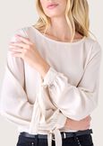 Blusa Clin in satin BEIGE LATTEBLUE COLONIAL Donna immagine n. 2