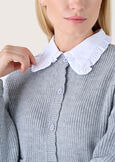 City shirt collar cardigan GRIGIO LIGHT GREY Woman image number 2