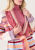 Cipro knitted cardigan MARRONE RUGGINE Woman image number 3