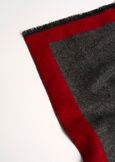 Sciarpa Susy con bordo a contrasto GRIGIO CENEREMARRONE CAFFE Donna immagine n. 4