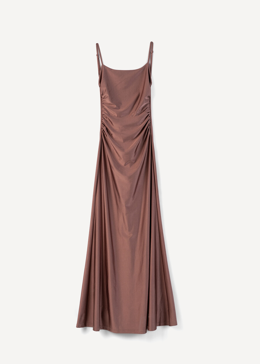 Abito lungo Adam arricciato VIOLA Donna , immagine n. 5