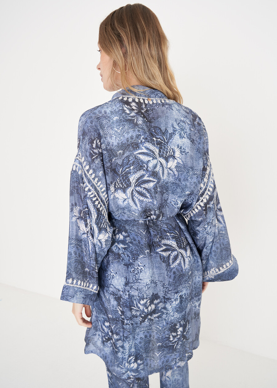 Calcutta kimono-style shrug BLU Woman , image number 3