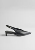 Slingback Sidney tacco basso NERO BLACK Donna immagine n. 5