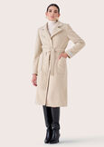 Cappotto Camillo in panno NERO BLACKBEIGE GREIGE Donna immagine n. 3