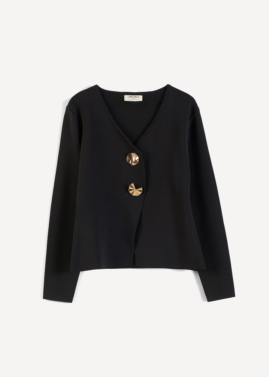 Mary knit top with gold hardware NERO Woman , image number 5