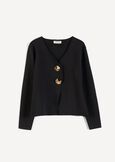 Mary knit top with gold hardware NERO Woman image number 5