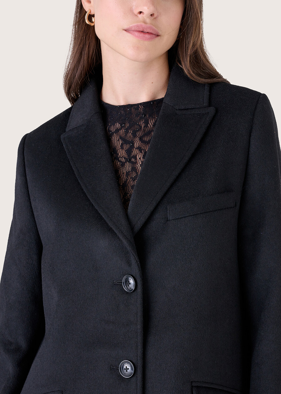 Colet woolen coat GRIGIO TORTORANERO BLACK Woman , image number 4