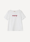 Seymur dragonfly embroidery T-shirt BIANCO WHITE Woman image number 5