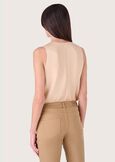 Carla crepe top GOLD Woman image number 3