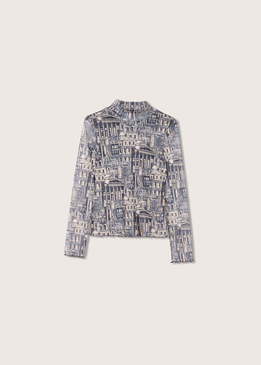 Maglia Sonic in tessuto mesh BLU GRAFITE Donna , immagine n. 4