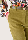 Pantalone Giorgia in velluto VERDE GOLDEN Donna immagine n. 5