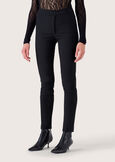 Pantalone Claudia in tessuto tecnico NERO BLACK Donna immagine n. 2