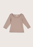 T-shirt Summer in cotone BEIGE COCONUTBLU Donna immagine n. 1