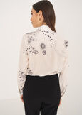 Alessia zodiac-print shirt BEIGE LATTE Woman image number 3