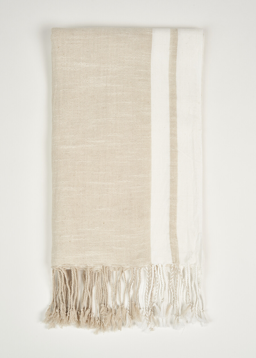 Sciarpa Siro 100% cotone BEIGE Donna , immagine n. 2