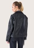 Georgia eco-leather jacket NERO BLACK Woman image number 5