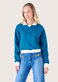 Felpa Fujiko in cotone BLUE COLONIAL Donna immagine n. 1