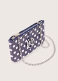 Tonga polka dot eco-leather clutch bag BLUE OLTREMARE  Woman image number 2