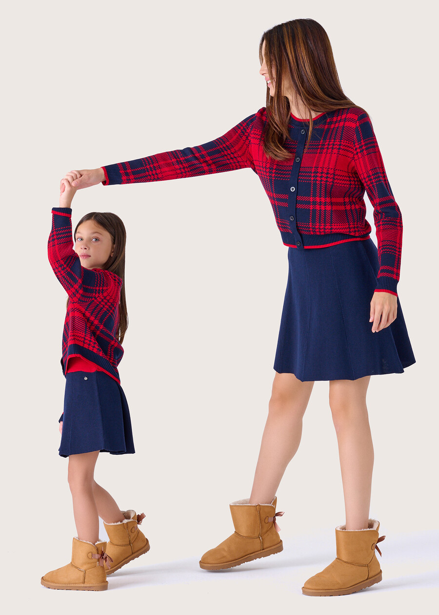 Gaya knitted full skirt BLUE OLTREMARE  Woman , image number 5