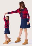 Gaya knitted full skirt BLUE OLTREMARE  Woman image number 5