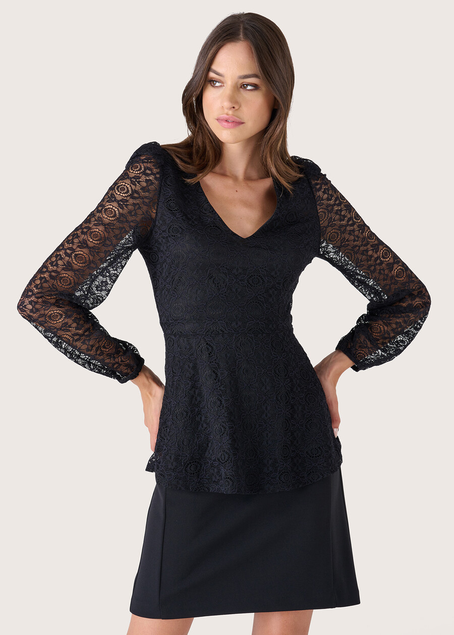 Maglia Sery in pizzo NERO Donna , immagine n. 1