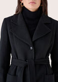 Cappotto Camillo in panno NERO BLACKBEIGE GREIGE Donna immagine n. 4