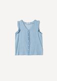 Top Tally in lyocell DENIM MEDIUM DENIM Donna immagine n. 5