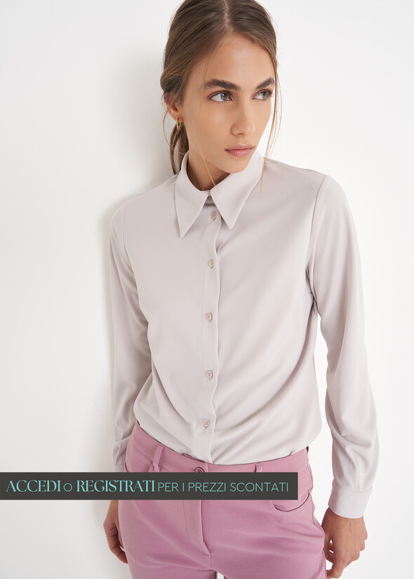 Camicia Alessia in jersey GRIGIO GREY Donna null