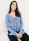 Mietta knit with jewel buttons GRIGIO Woman image number 1