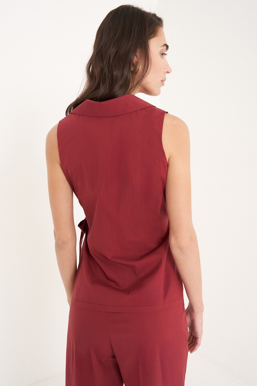 Camicia Tassiopea in cotone
 ROSSO BORDEAUX Donna , immagine n. 3