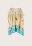 Kaftano Chiara in cotone BLU SURF Donna immagine n. 4